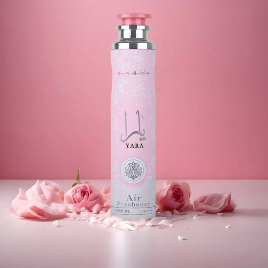 Yara 300 ml Air Freshener Room Spray- Odor Eliminator | Long Lasting Air Freshener for Home & Car Freshener Spray (Soft, Rose, Musk)