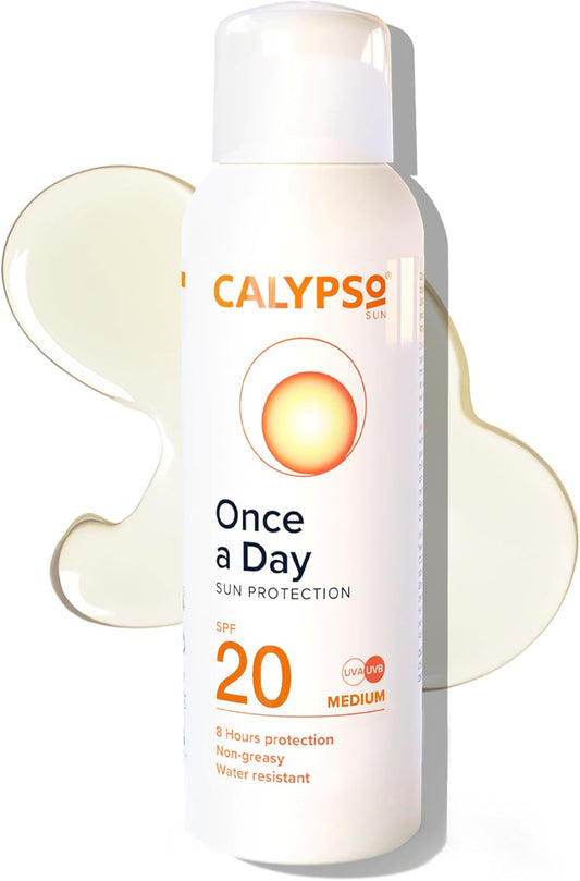 Once a Day Sun Protection Lotion SPF20 | 8 Hours Sun Protection | Non Greasy | Superior 4 Start UVA Rating - 200 Ml CALC20L